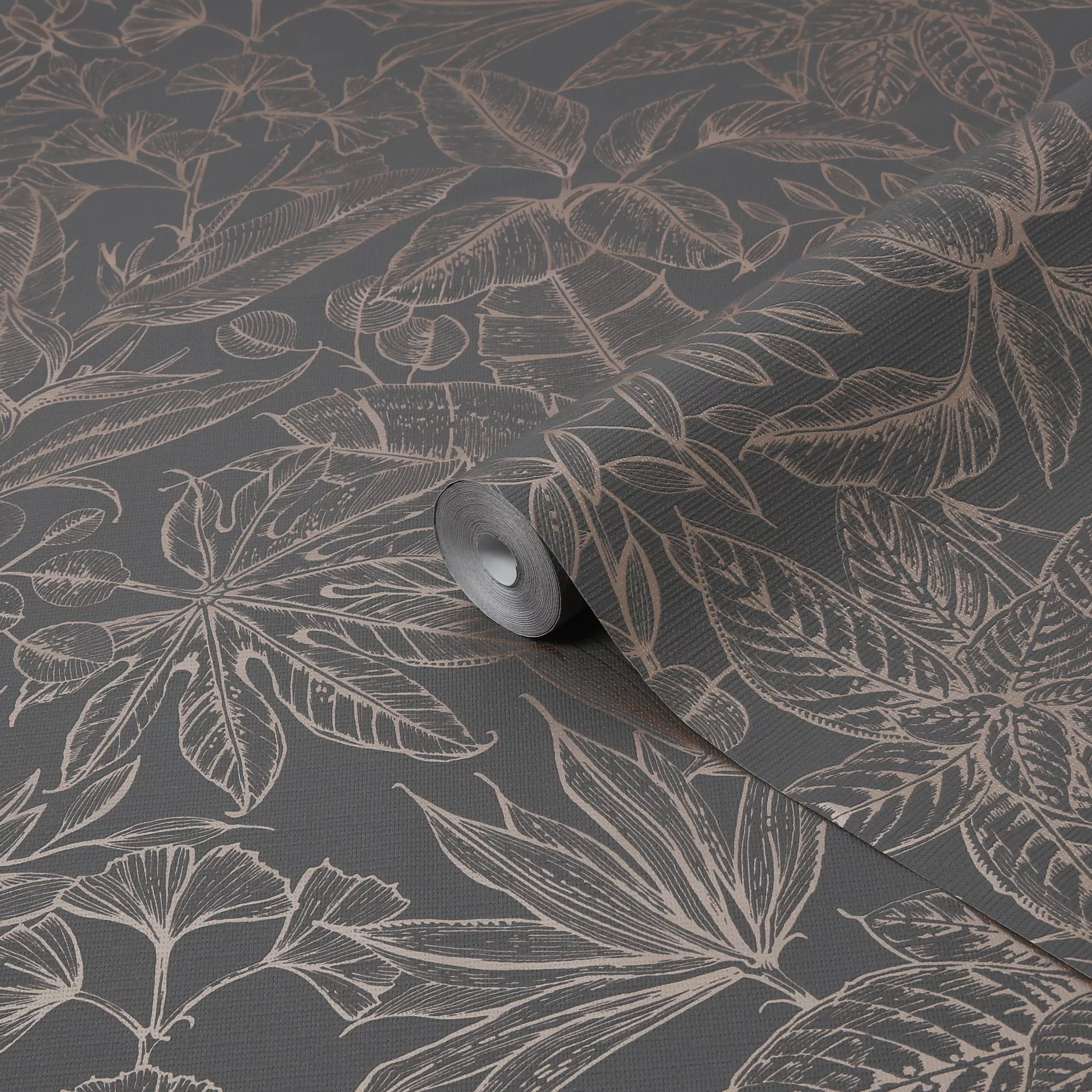 Boutique Paradise Brown Leaves Smooth Wallpaper 3 Boutique Paradise Brown Leaves Smooth Wallpaper