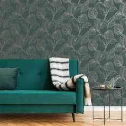Boutique Royal Palm Emerald Leaves Gold Effect Smooth Wallpaper 11 Boutique Royal Palm Emerald Leaves Gold Effect Smooth Wallpaper -Hammerite Shop boutique royal palm emerald leaves gold effect smooth wallpaper5011583444940 20i bq