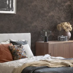 Boutique Smokey Quartz Concrete Effect Smooth Wallpaper -Hammerite Shop boutique smokey quartz concrete effect smooth wallpaper5011583495737 01i bq