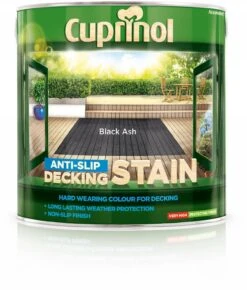 Cuprinol Black Ash Matt Decking Wood Stain, 2.5L -Hammerite Shop cuprinol black ash matt decking wood stain 2 5l5010212557518 08c bq