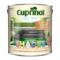 Cuprinol Garden Shades Black Ash Matt Exterior Wood Paint, 2.5L -Hammerite Shop cuprinol garden shades black ash matt exterior wood paint 2 5l5010368060177 08c bq