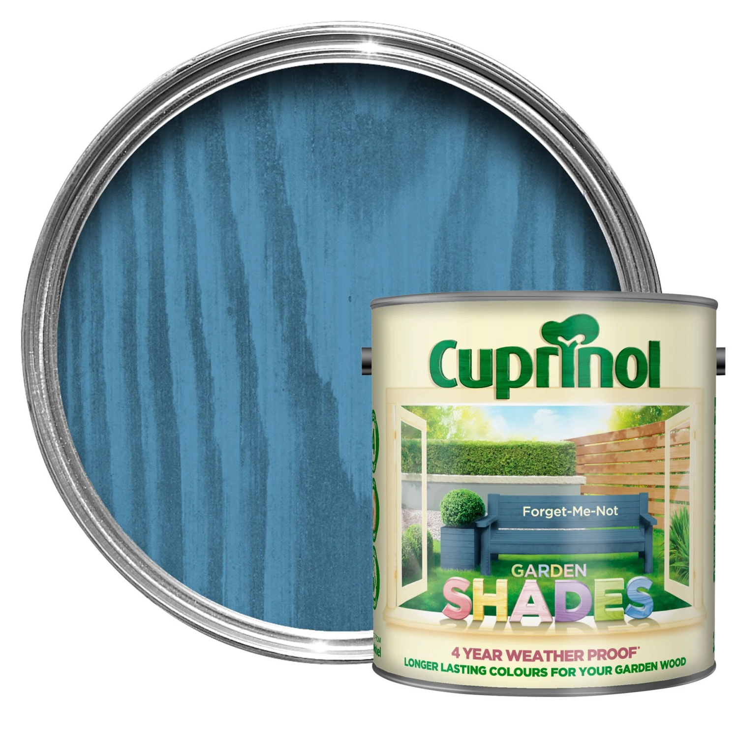 Cuprinol Garden Shades Forget Me Not Matt Exterior Wood Paint, 5L 3 Cuprinol Garden Shades Forget Me Not Matt Exterior Wood Paint, 5L