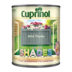 Cuprinol Garden Shades Wild Thyme Matt Multi-surface Exterior Wood Paint, 1L -Hammerite Shop cuprinol garden shades wild thyme matt multi surface exterior wood paint 1l5010368066261 08c bq