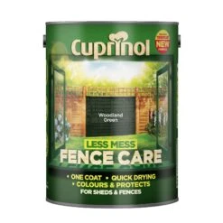 Cuprinol Less Mess Fence Care Woodland Green Matt Treatment, 5L -Hammerite Shop cuprinol less mess fence care woodland green matt treatment 5l5010212572818 08c bq