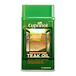 Cuprinol Naturally Enhancing Clear Teak Wood Oil, 1L -Hammerite Shop cuprinol naturally enhancing clear teak wood oil 1l5010212585740 08c bq