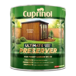Cuprinol Ultimate Golden Cedar Matt Arbours, Fencing, Gates, Sheds & Summerhouses Preserver, 4L -Hammerite Shop cuprinol ultimate golden cedar matt arbours fencing gates sheds summerhouses preserver 4l5010212581872 08c bq