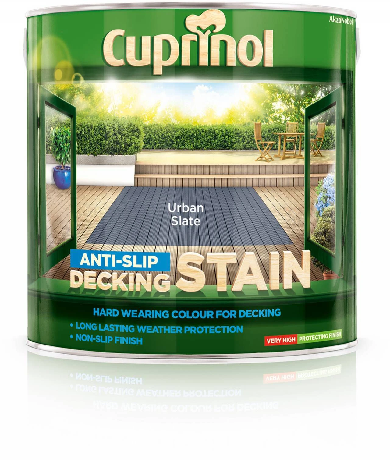 Cuprinol Urban Slate Matt Decking Wood Stain, 2.5L 4 Cuprinol Urban Slate Matt Decking Wood Stain, 2.5L - Image 2