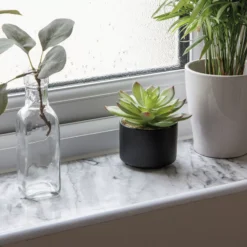 D-C-Fix Romeo Gloss Grey Marble Effect Self-adhesive Film (L)2.1m (W)900mm -Hammerite Shop d c fix romeo gloss grey marble effect self adhesive film l 2 1m w 900mm4007386340290 03i bq