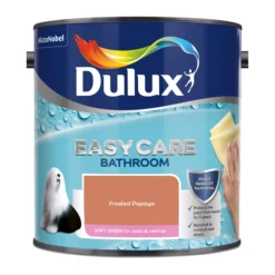 Dulux Easycare Bathroom Frosted Papaya Soft Sheen Wall Paint, 2.5L -Hammerite Shop dulux easycare bathroom frosted papaya soft sheen wall paint 2 5l5010212668627 08c bq