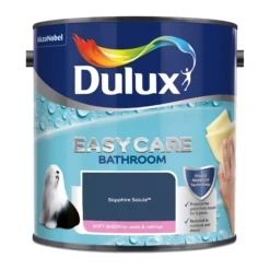 Dulux Easycare Bathroom Sapphire Salute Soft Sheen Wall Paint, 2.5L -Hammerite Shop dulux easycare bathroom sapphire salute soft sheen wall paint 2 5l5010212668566 08c bq
