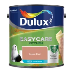 Dulux Easycare Kitchen Copper Blush Matt Wall Paint, 2.5L -Hammerite Shop dulux easycare kitchen copper blush matt wall paint 2 5l5010212668429 08c bq