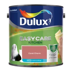 Dulux Easycare Kitchen Coral Charm Matt Wall Paint, 2.5L -Hammerite Shop dulux easycare kitchen coral charm matt wall paint 2 5l5010212668405 08c bq