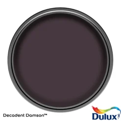 Dulux Easycare Washable & Tough Decadent Damson Matt Wall Paint, 2.5L -Hammerite Shop dulux easycare washable tough decadent damson matt wall paint 2 5l5010212658628 12c bq