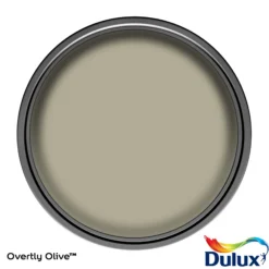 Dulux Easycare Washable & Tough Overtly Olive Matt Wall Paint, 5L -Hammerite Shop dulux easycare washable tough overtly olive matt wall paint 5l5010212668306 12c bq