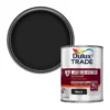 Dulux Trade Black Gloss Exterior Metal & Wood Paint, 1L -Hammerite Shop dulux trade black gloss exterior metal wood paint 1l5010212569214 02c bq