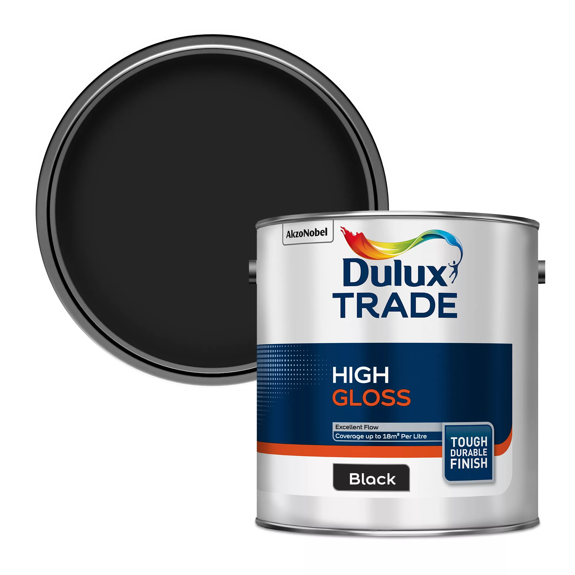 Dulux Trade Black Gloss Metal & Wood Paint, 2.5L 3 Dulux Trade Black Gloss Metal & Wood Paint, 2.5L