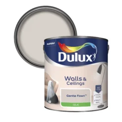 Dulux Walls & Ceilings Gentle Fawn Silk Emulsion Paint, 2.5L