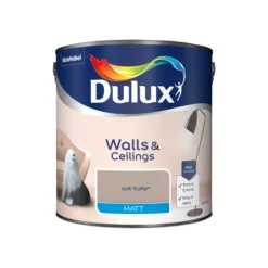 Dulux Walls & Ceilings Soft Truffle Matt Emulsion Paint, 2.5L -Hammerite Shop dulux walls ceilings soft truffle matt emulsion paint 2 5l5010212508466 08c bq