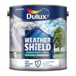 Dulux Weathershield White Wood Undercoat, 2.5L -Hammerite Shop dulux weathershield white wood undercoat 2 5l5010212446782 08c bq