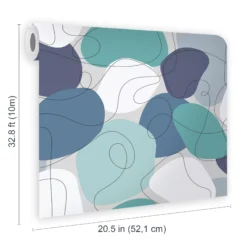 Envy Mood The Blues Abstract Smooth Wallpaper -Hammerite Shop envy mood the blues abstract smooth wallpaper5011583531749 02t