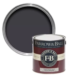 Farrow & Ball Estate Paean Black No.294 Matt Emulsion Paint, 2.5L