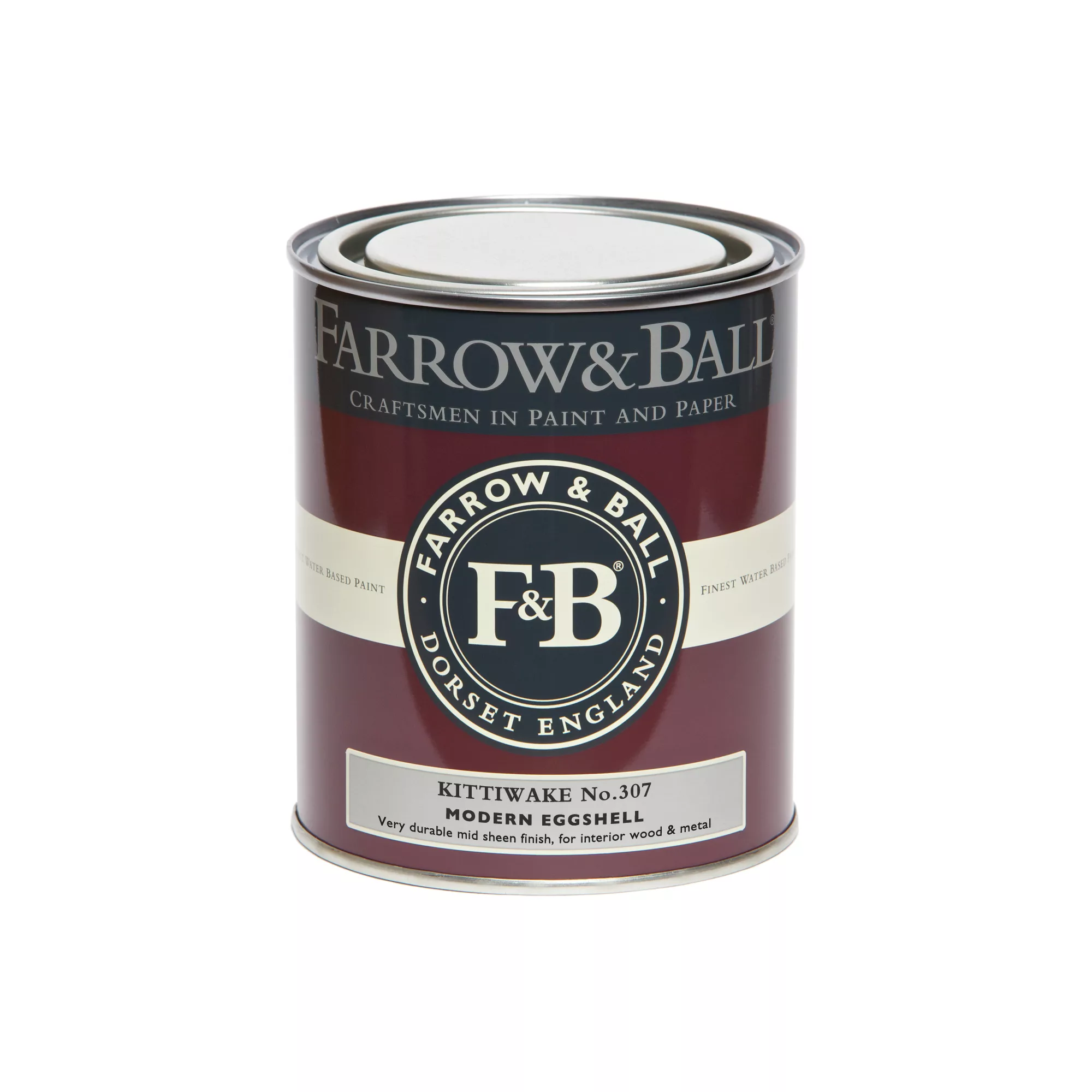 Farrow & Ball Modern Kittiwake No.307 Eggshell Paint, 750ml 4 Farrow & Ball Modern Kittiwake No.307 Eggshell Paint, 750ml - Image 2