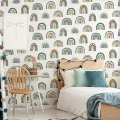 Fresco Multicolour Rainbow Smooth Wallpaper 11 Fresco Multicolour Rainbow Smooth Wallpaper -Hammerite Shop fresco multicolour rainbow smooth wallpaper5011583516180 01i bq