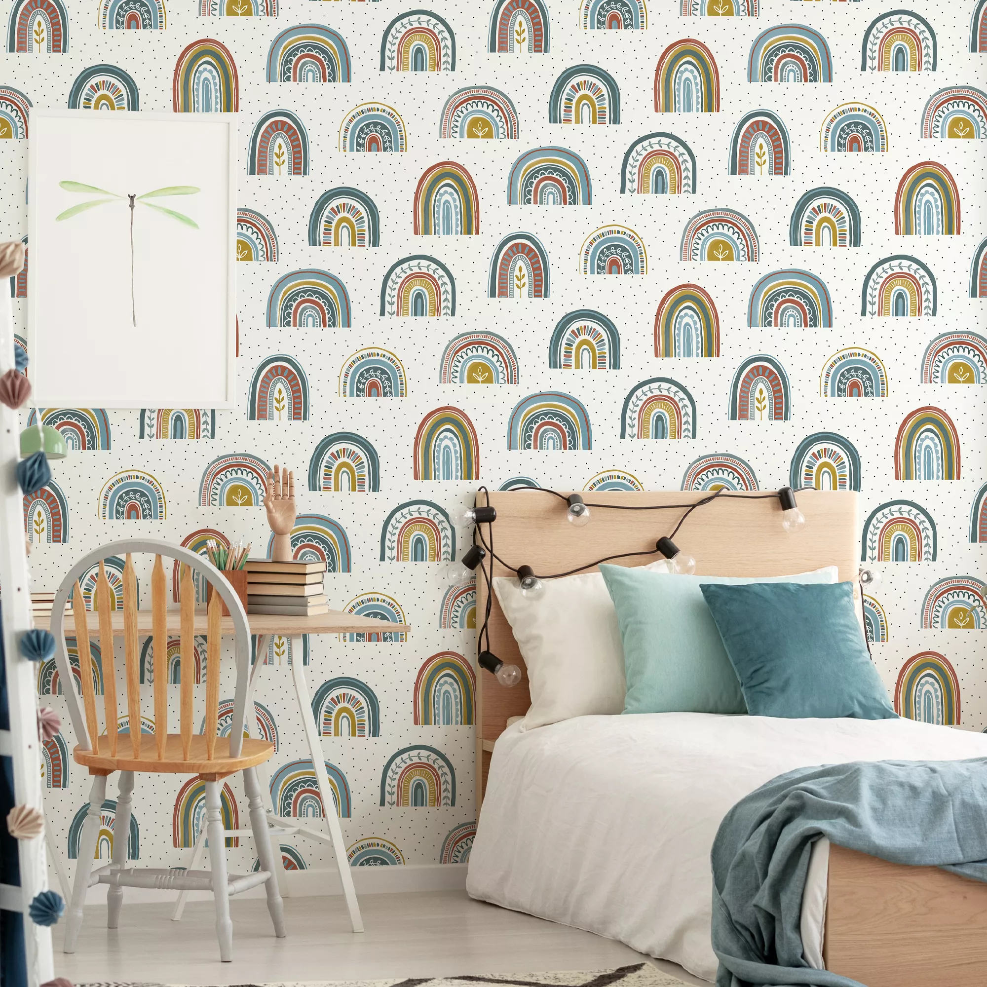 Fresco Multicolour Rainbow Smooth Wallpaper 6 Fresco Multicolour Rainbow Smooth Wallpaper - Image 4