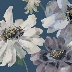 GoodHome Amazo Blue Floral Textured Wallpaper -Hammerite Shop goodhome amazo blue floral textured wallpaper5059340408491 37c