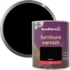 GoodHome Black Gloss Multi-surface Furniture Wood Varnish, 750ml 1 GoodHome Black Gloss Multi-surface Furniture Wood Varnish, 750ml -Hammerite Shop goodhome black gloss multi surface furniture wood varnish 750ml5059340486932 21c