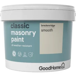 GoodHome Classic Breckenridge Smooth Matt Masonry Paint, 10L 9 GoodHome Classic Breckenridge Smooth Matt Masonry Paint, 10L -Hammerite Shop goodhome classic breckenridge smooth matt masonry paint 10l3663602521778 08c bq