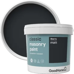 GoodHome Classic Liberty Smooth Matt Masonry Paint, 5L Tin -Hammerite Shop goodhome classic liberty smooth matt masonry paint 5l tin5059340073644 37c BQ