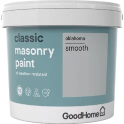 GoodHome Classic Oklahoma Smooth Matt Masonry Paint, 5L -Hammerite Shop goodhome classic oklahoma smooth matt masonry paint 5l3663602520993 08c bq