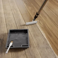 GoodHome Clear Gloss Floor Wood Varnish, 2.5L -Hammerite Shop goodhome clear gloss floor wood varnish 2 5l5059340486949 02i