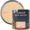 GoodHome Clear Gloss Floor Wood Varnish, 2.5L -Hammerite Shop goodhome clear gloss floor wood varnish 2 5l5059340486949 21c