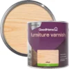 GoodHome Clear Satin Multi-surface Furniture Wood Varnish, 2.5L 2 GoodHome Clear Satin Multi-surface Furniture Wood Varnish, 2.5L -Hammerite Shop goodhome clear satin multi surface furniture wood varnish 2 5l5059340486604 21c