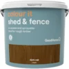 GoodHome Colour It Dark Oak Matt Fence & Shed Stain, 5L -Hammerite Shop goodhome colour it dark oak matt fence shed stain 5l5036581088682 02c