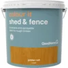 GoodHome Colour It Golden Oak Matt Fence & Shed Stain, 9L -Hammerite Shop goodhome colour it golden oak matt fence shed stain 9l5036581089160 02c