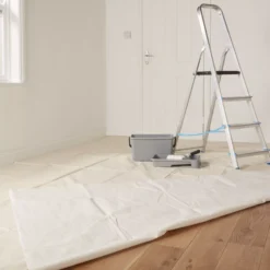 GoodHome Cotton Dust Sheet, (L)4m, (W)3m 8 GoodHome Cotton Dust Sheet, (L)4m, (W)3m -Hammerite Shop goodhome cotton dust sheet l 4m w 3m5059340015309 31i