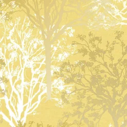 GoodHome Foxhill Yellow Trees Metallic Effect Smooth Wallpaper -Hammerite Shop goodhome foxhill yellow trees metallic effect smooth wallpaper5059340410425 37c
