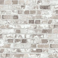 GoodHome Givry Beige Brick Stone Effect Textured Wallpaper -Hammerite Shop goodhome givry beige brick stone effect textured wallpaper3663602559627 36c