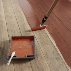 GoodHome Mahogany Satin Floor Wood Varnish, 2.5L 12 GoodHome Mahogany Satin Floor Wood Varnish, 2.5L -Hammerite Shop goodhome mahogany satin floor wood varnish 2 5l5059340487007 02i