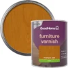 GoodHome Medium Oak Satin Multi-surface Furniture Wood Varnish, 750ml 1 GoodHome Medium Oak Satin Multi-surface Furniture Wood Varnish, 750ml -Hammerite Shop goodhome medium oak satin multi surface furniture wood varnish 750ml5059340486802 21c