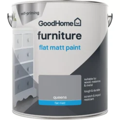 GoodHome Renovation Queens Flat Matt Furniture Paint, 2L -Hammerite Shop goodhome renovation queens flat matt furniture paint 2l5059340288840 02c