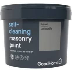GoodHome Self-cleaning Hudson Smooth Matt Masonry Paint, 10L 6 GoodHome Self-cleaning Hudson Smooth Matt Masonry Paint, 10L -Hammerite Shop goodhome self cleaning hudson smooth matt masonry paint 10l3663602522164 08c bq