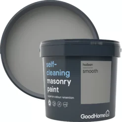 GoodHome Self-cleaning Hudson Smooth Matt Masonry Paint, 5L 8 GoodHome Self-cleaning Hudson Smooth Matt Masonry Paint, 5L -Hammerite Shop goodhome self cleaning hudson smooth matt masonry paint 5l3663602521358 37c