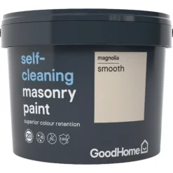 GoodHome Self-cleaning Magnolia Smooth Matt Masonry Paint, 10L -Hammerite Shop goodhome self cleaning magnolia smooth matt masonry paint 10l3663602521983 08c bq