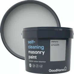 GoodHome Self-cleaning Oklahoma Smooth Matt Masonry Paint, 10L -Hammerite Shop goodhome self cleaning oklahoma smooth matt masonry paint 10l3663602522133 37c