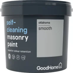 GoodHome Self-cleaning Oklahoma Smooth Matt Masonry Paint, 5L 10 GoodHome Self-cleaning Oklahoma Smooth Matt Masonry Paint, 5L -Hammerite Shop goodhome self cleaning oklahoma smooth matt masonry paint 5l3663602521327 08c bq