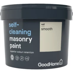 GoodHome Self-cleaning Vail Smooth Matt Masonry Paint, 10L 9 GoodHome Self-cleaning Vail Smooth Matt Masonry Paint, 10L -Hammerite Shop goodhome self cleaning vail smooth matt masonry paint 10l3663602522027 08c bq
